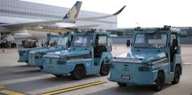 Changi Airport dengan armada traktor tanpa pengemudi.