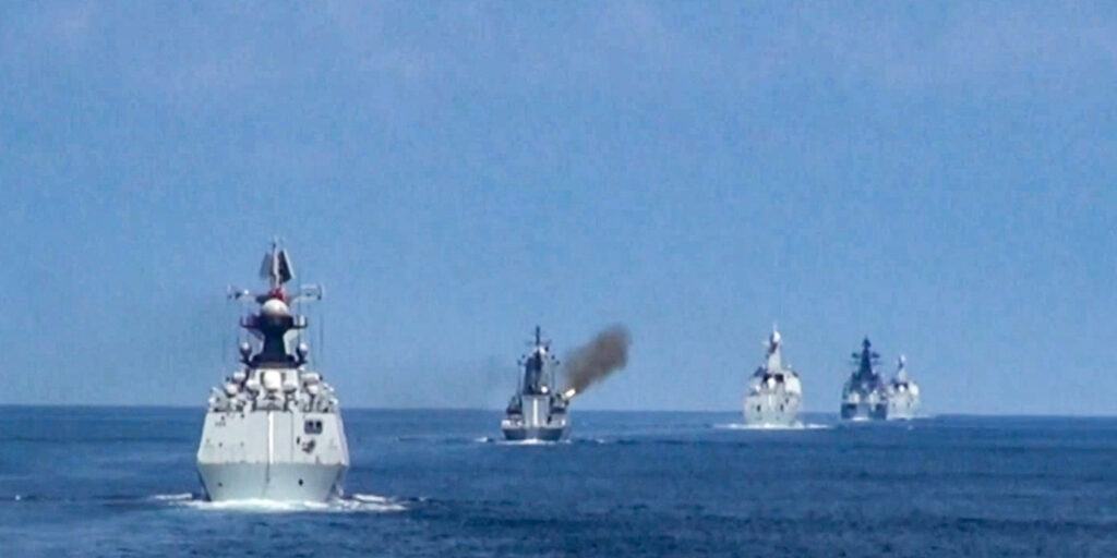 China & Rusia Latihan Militer Bersama