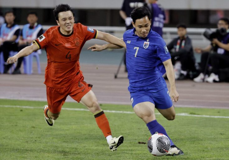 China bermain imbang lawan Thailand