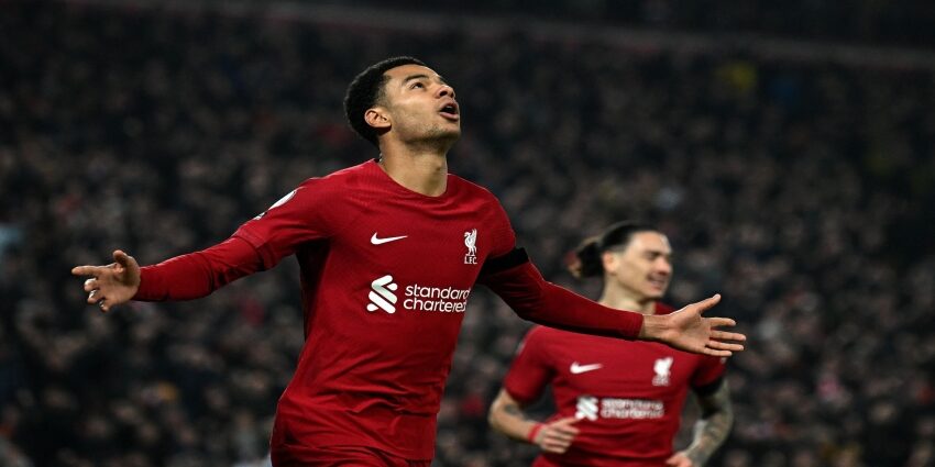 Cody Gakpo cetak gol pertama di Liverpool