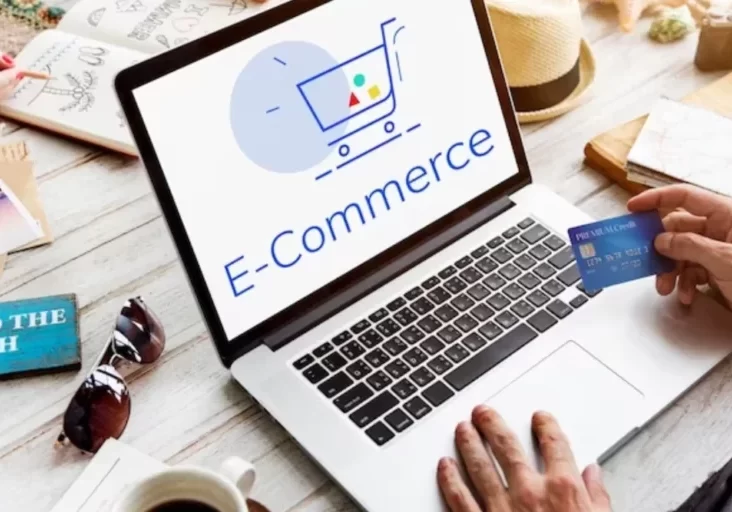 Ilustrasi transaksi e-commerce.

