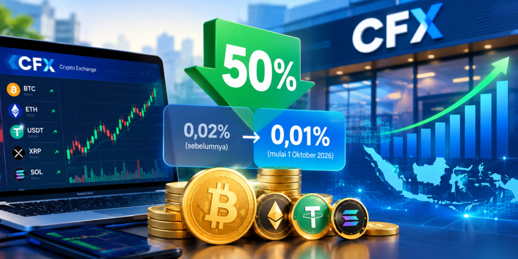 Ilustrasi: CFX pangkas biaya transaksi kripto 50% untuk mendorong likuiditas pasar.