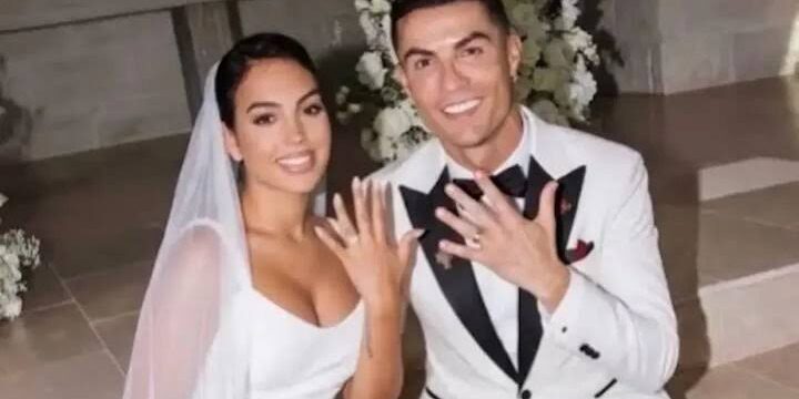 Cristiano Ronaldo resmi menikah dengan Georgina Rodriguez