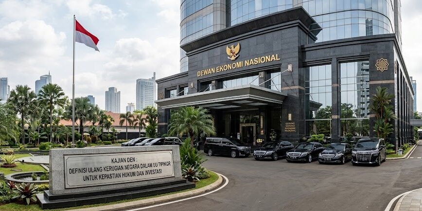 Ilustrasi Gedung Dewan Ekonomi Nasional (DEN) di Jakarta.