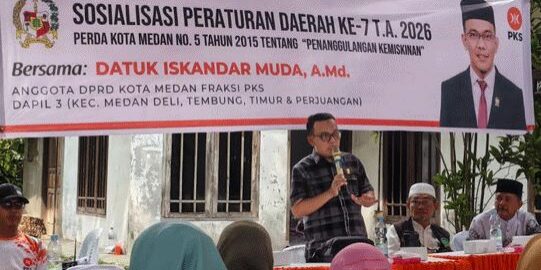 Anggota DPRD Kota Medan Fraksi Partai Keadilan Sejahtera, Datuk Iskandar Muda A.Md, melaksanakan Sosialisasi Produk Hukum