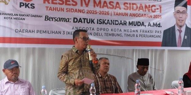 Datuk Iskandar Muda AMd melakukan reses untuk warga di kawasan Kecamatan Medan Deli 

