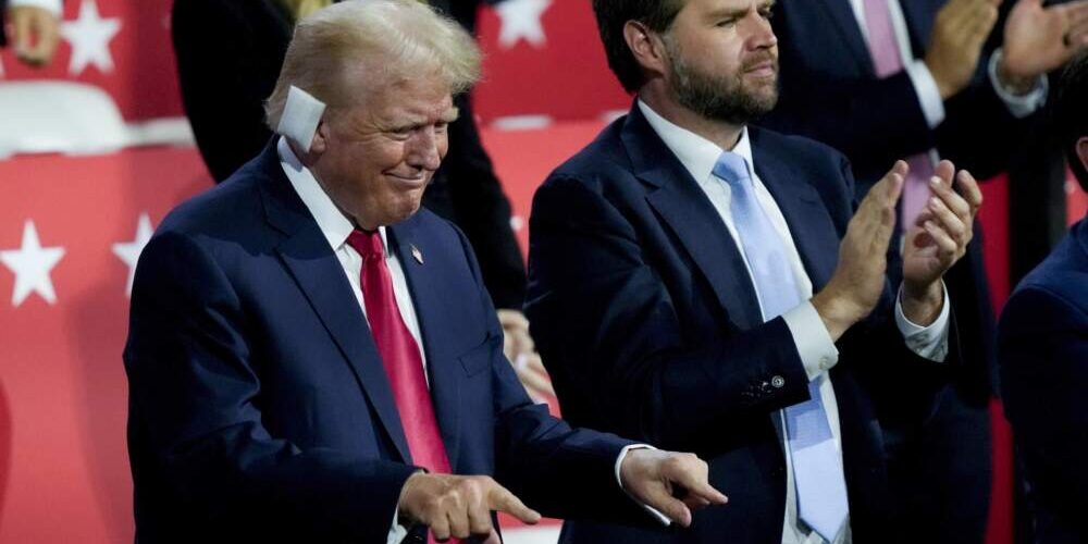 Donald Trump bersama JD.Vance