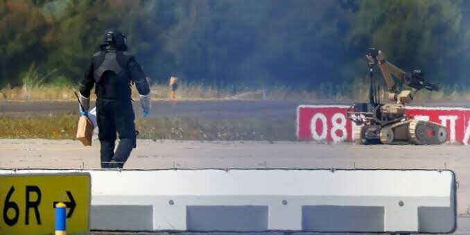 Drone bermuatan bahan peledak di Landasan Pacu Bandara Jerman