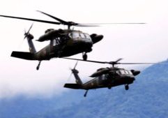 Dua Helikopter Militer Jepang tabrakan