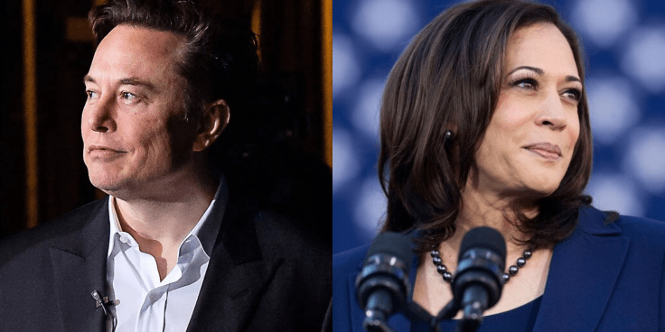 Elon Musk share video rekayasa AI Kamala Harris