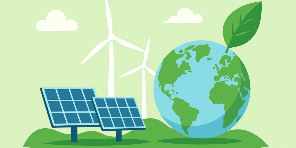 ilustrasi energi hijau