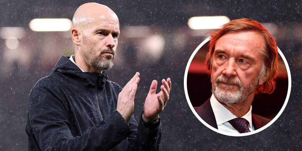 Erik Ten Hag (inzet) Jim Ratcliffe-Manchester United