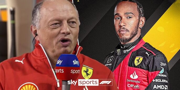 Frederic Vasseur dengan Lewis Hamilton