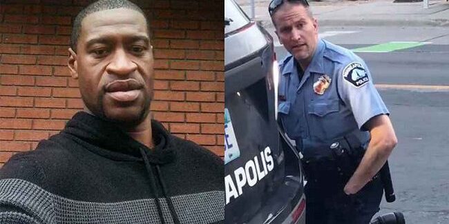 George Floyd dan mantan petugas polisi Derek Chauvin