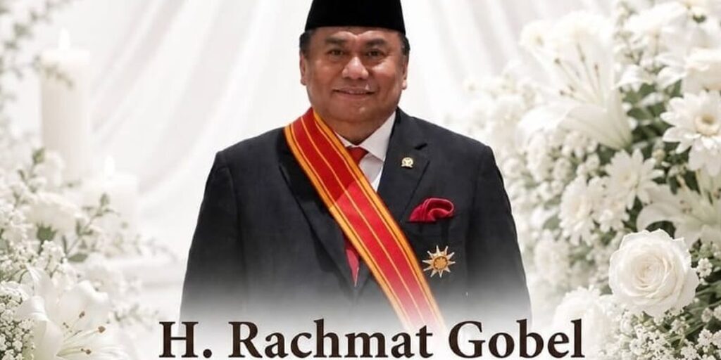 Wakil Ketua DPR RI periode 2019-2024 yang juga mantan Menteri Perdagangan (Mendag), Rachmat Gobel meninggal dunia pada Jumat (10/7/2026) pagi.

