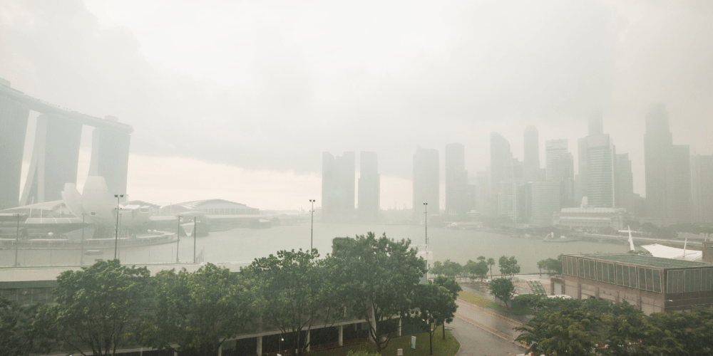 Hujan Lebat di Singapura