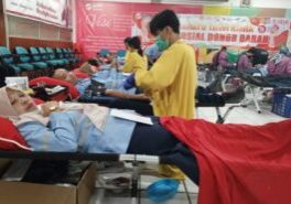 HUT ke-51, Pabrik Kertas Tjiwi Kimia Tbk menggelar kegiatan donor darah Selasa (3/10/2023) kemarin