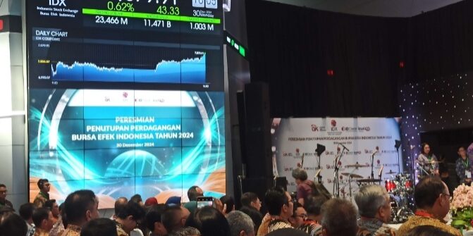 Suasana Main Hal Bursa Efek Indonesia saat berlangsung event pasar modal