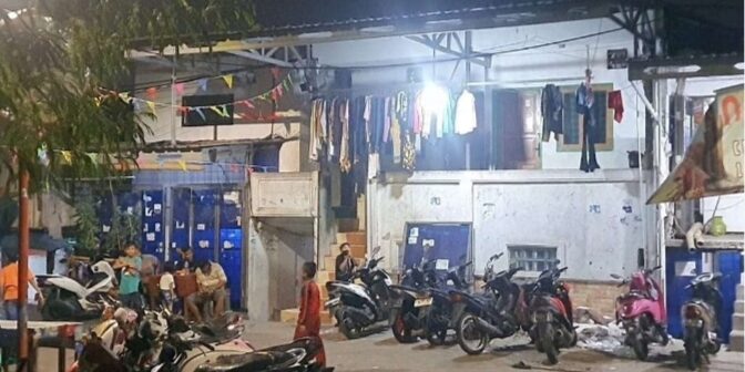 Lokasi penyekapan tiga pemuda asal Majalengka, Jawa Barat, di kawasan Muara Baru, Penjaringan, Jakarta Utara, usai melamar menjadi calon anak buah kapal (ABK). 