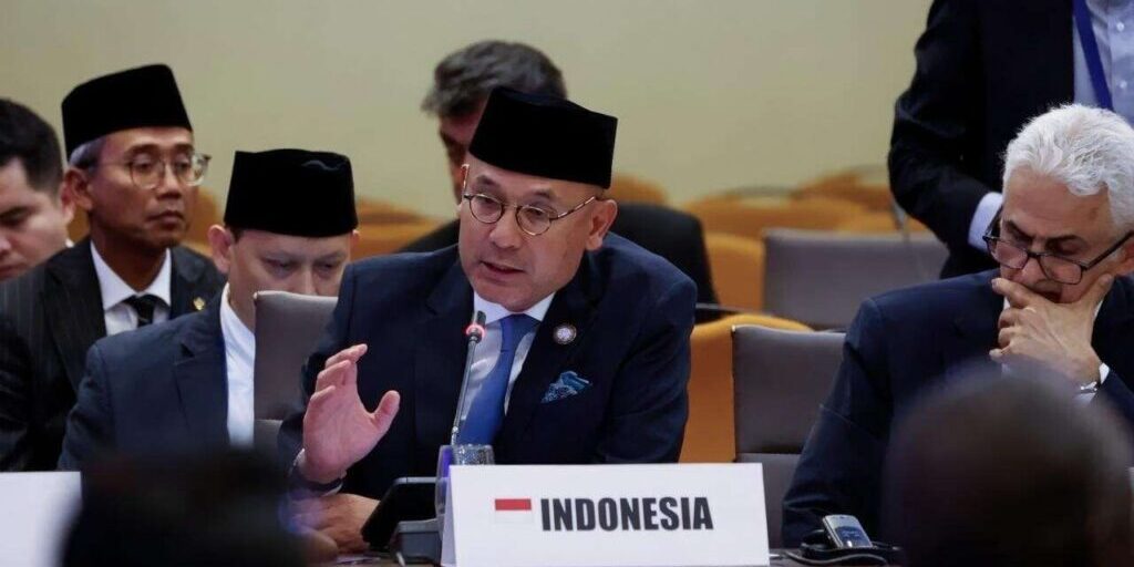 Wamenlu Arrmanatha C. Nasir, pada Pertemuan Tingkat Menteri Komite Palestina Gerakan Non-Blok (GNB), Kampala, Uganda, Rabu (15/10/2025)