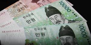 Ilustrasi 10.000 won Korea Selatan