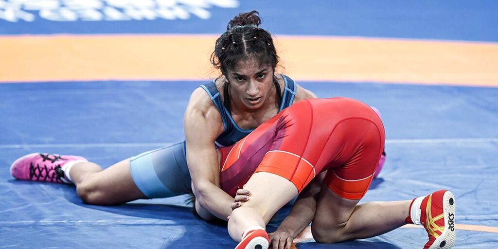 Ilustrasi Pertarungan Gulat Putri