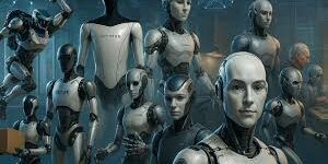 Ilustrasi Robot Humanoid