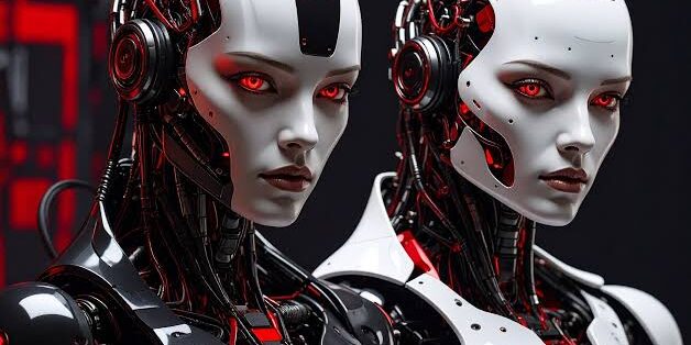 Ilustrasi Robot Humanoid