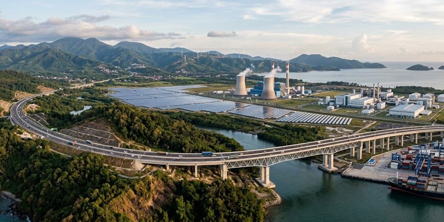 Ilustrasi Aktivitas pembangunan infrastruktur nasional yang pesat.