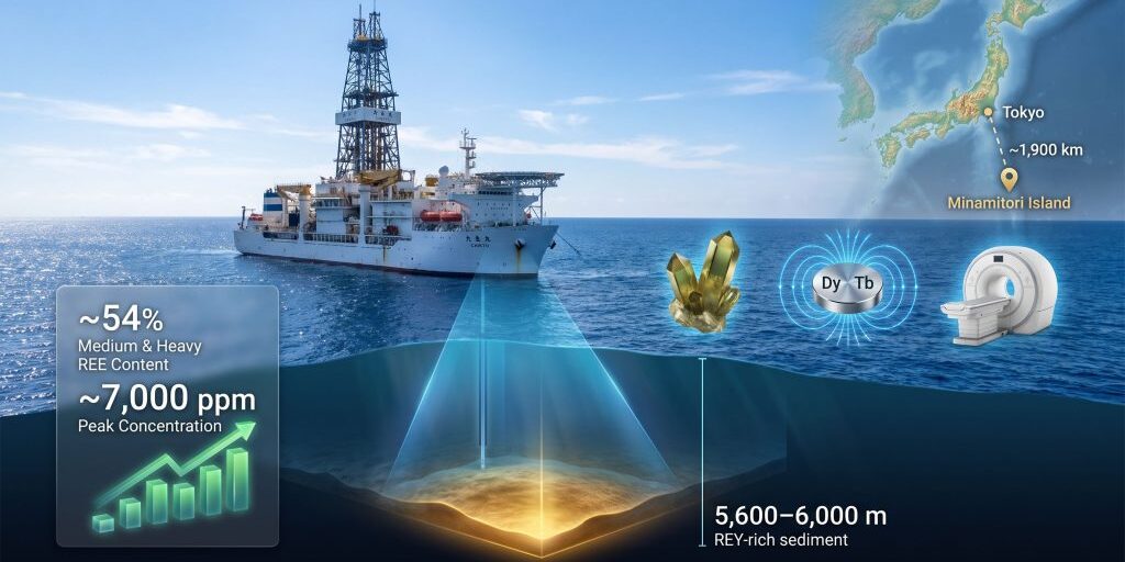 Jepang Temukan Tanah Jarang di Lumpur Laut Dalam