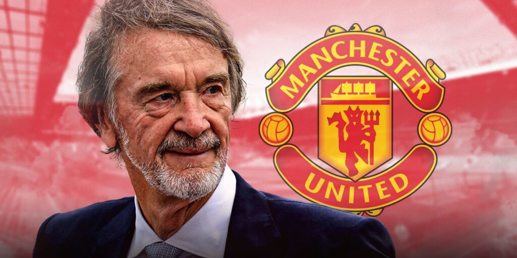 Jim Ratcliffe bersama Manchester United