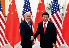 Joe Biden bersama Xi Jinping