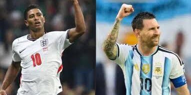 Jude Bellingham dengan Lionel Messi