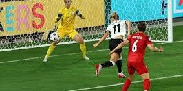 Jule Brand mencetak satu gol untuk Jerman