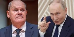 Kanselir Olaf Scholz dan Presiden Vladimir Putin