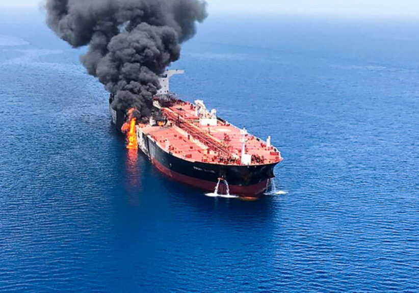 Kapal Tanker Kimia milik Jepang yang diserang