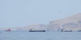 Kapal  yang sedang berlayar di Selat Hormuz