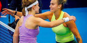 Karolina Muchova dengan Aryna Sabalenka