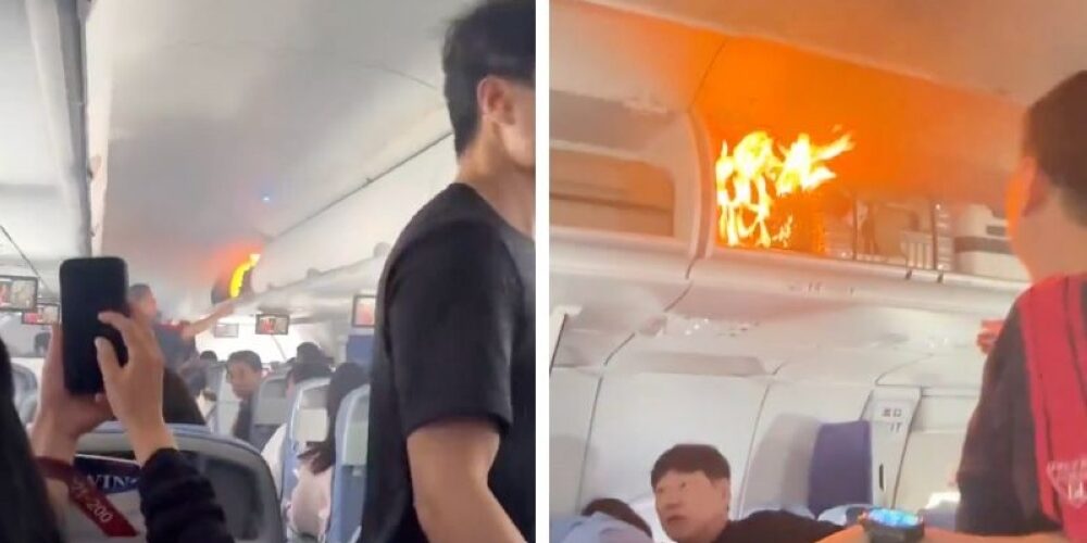 Kebakaran Baterai di Kabin Air China