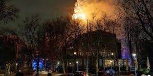 Kebakaran Melalap Gereja di Amsterdam