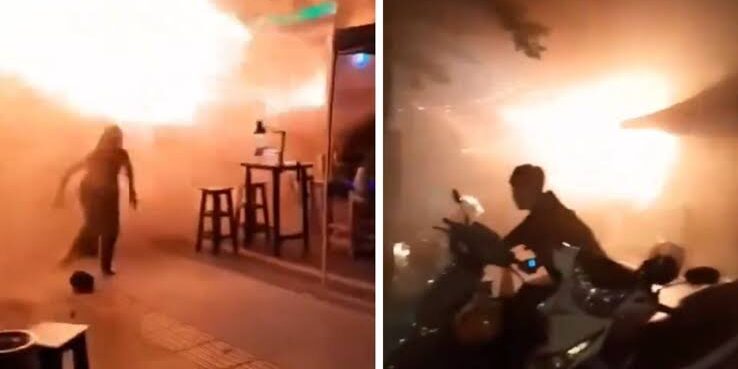 Kebakaran di sebuah Bar di Bangkok