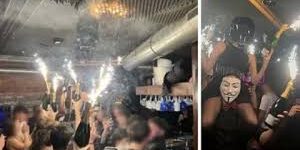 Kembang Api pada Botol Sampanye penyebab kebakaran