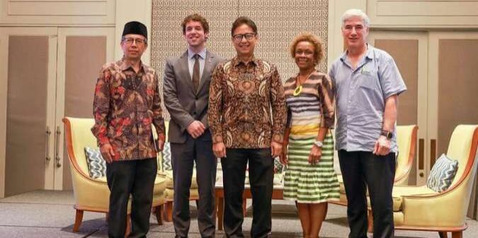 Sesi diskusi pada GAVI Board Meeting di Hotel Hilton Nusa Dua, Bali

