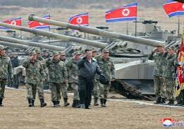 Kim Jong Un Pimpin Demontrasi Militer