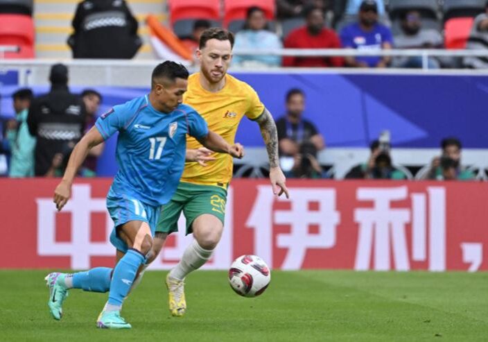 Laga Australia dengan India di Piala Asia