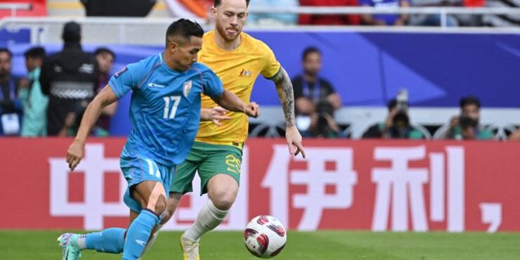 Laga Australia dengan India di Piala Asia