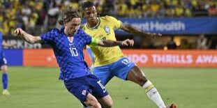 Laga Pemanasan Brazil dengan Kroasia