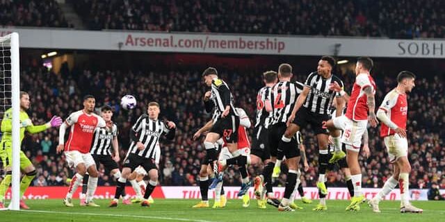 Laga seru Arsenal vs Newcastle