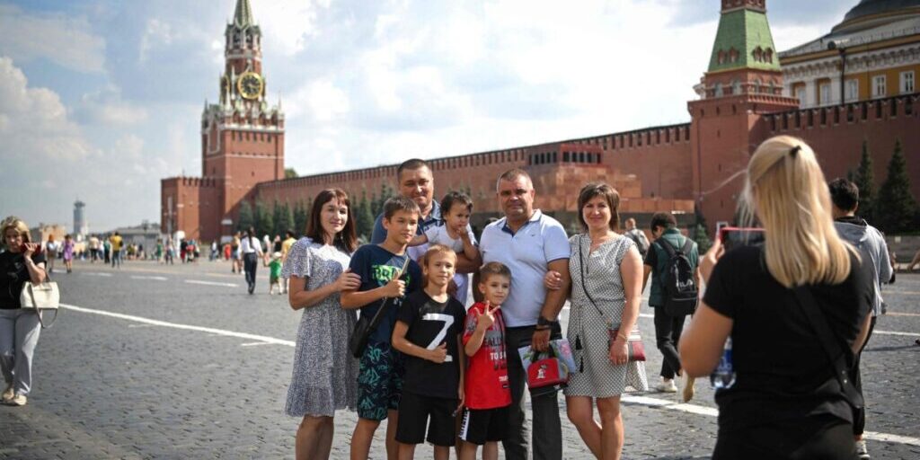 Lapangan Merah di Moskow, Rusia