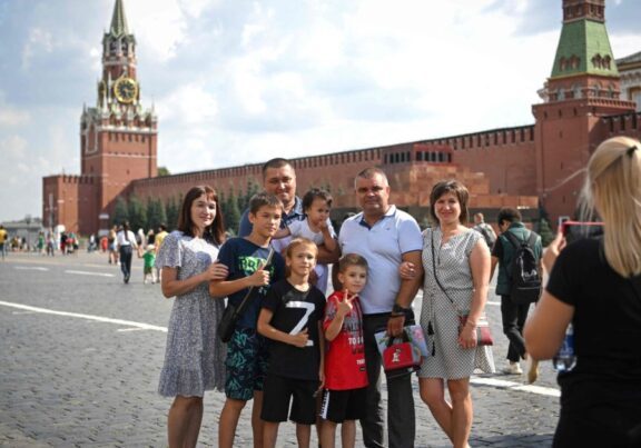 Lapangan Merah di Moskow, Rusia